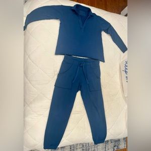 Frank & Eileen XS Travel Set - Eamon Jogger / Patrick Sweatshirt - Airforce Blue